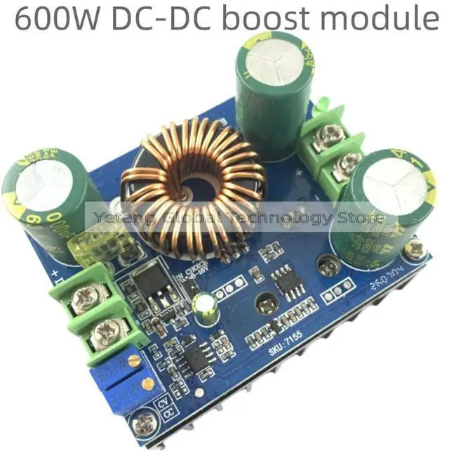Main image of 600W DC-DC boost module solar notebook power supply 10-60V up 12-80V high-power C6A1 in stock
