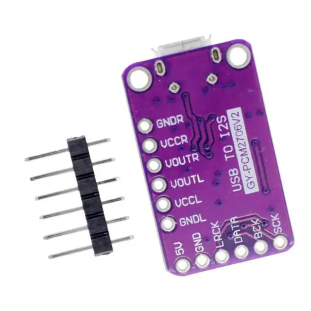 Alt view image 2 of 3 - 1Pcs GY-PCM2706 PCM2706 USB TO I2S IIS Module DAC MAC OTG decoder