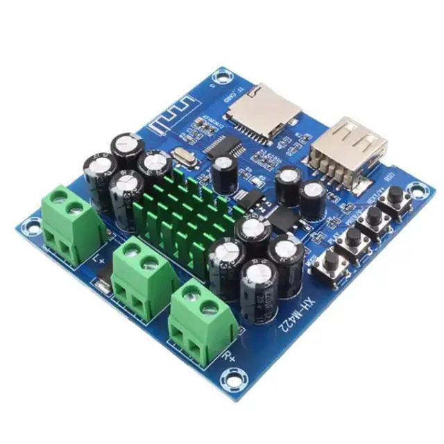 Alt view image 3 of 3 - 50W x 50W XH-M422 BT power amplifier board, USB flash drive, TF card playback, TPA3116D2 amplifier board