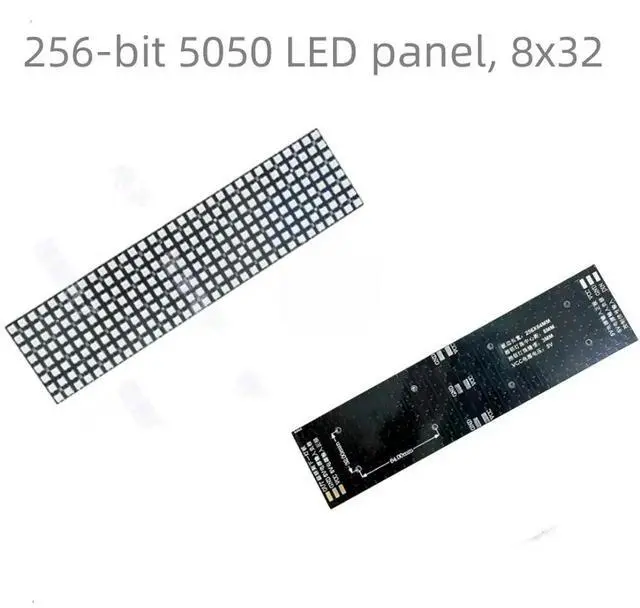 Main image of The WS2812 is equipped with a 256-bit 5050 LED panel, an 8x32 LED panel, and a RGB panel. WS2812B