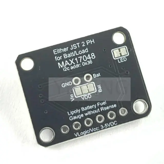 Alt view image 2 of 3 - MAX17048 LiPoly/LiIon Fuel Gauge and Monitor module I2C port