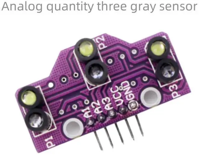 Main image of Analog three-way gray sensor ligent car tracking module 3-way color recognition circuit robot race is applicable to