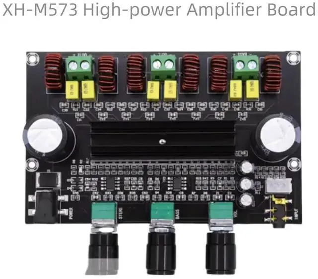 Main image of TPA3116D2 XH-M573 High-power 2.1-channel Digital Amplifier Board. 80W + 80W + 100W Subwoofer