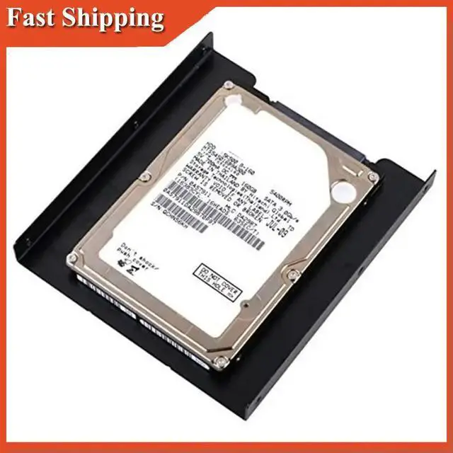 Alt view image 2 of 3 - 2.5 Inch SSD To 3.5 Inch Internal Hard Disk Drive Mounting Kit With SATA Data Cables And Power Cables (2 X SSD Bracket