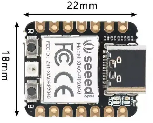 Alt view image 3 of 3 - (1 PCS) XIAO RP2040 board module For the /MicroPython/CircuitPython