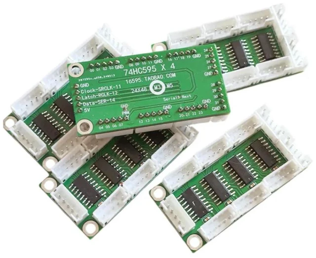 Main image of 74HC595 Shift Register LED Output Module Pin Expansion Board (with wires)