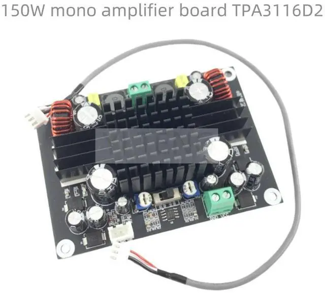 Main image of 1Pcs TPA3116D2 pure heavy subwoofer digital power amplifier board high-power mono 150W audio amplifier module 12V