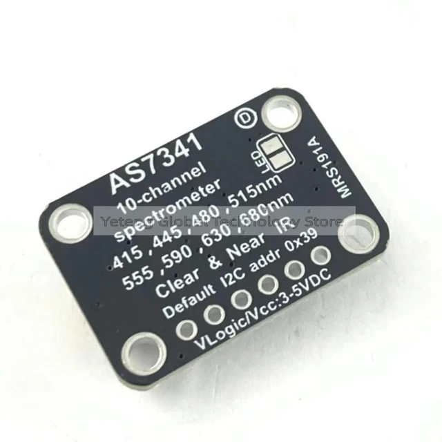 Alt view image 2 of 3 - AS7341 module 10-channel spectral color sensor expansion board - Compatible with STEMMA QT/Qwiic, suitable for