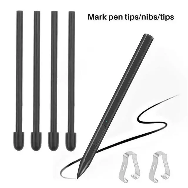 Alt view image 2 of 3 - (120 Pack) Marker Pen Tips/Nibs For Remarkable 2 Stylus Pen Replacement Soft Nibs/Tips Black
