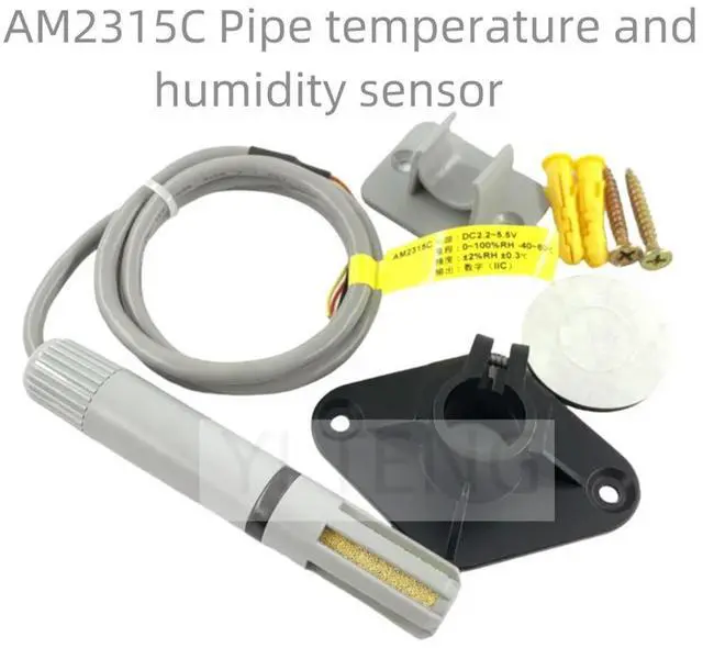 Main image of (1 piece) AM2315C Air duct type Wall-mounted Temperature and humidity sensor IIC signal DC2.2-5.5V in stock