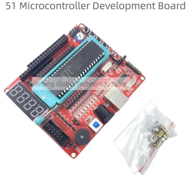 Main image of 8051 single-chip microcomputer minimum system board learning board kit STC89C52 experimental programming core board