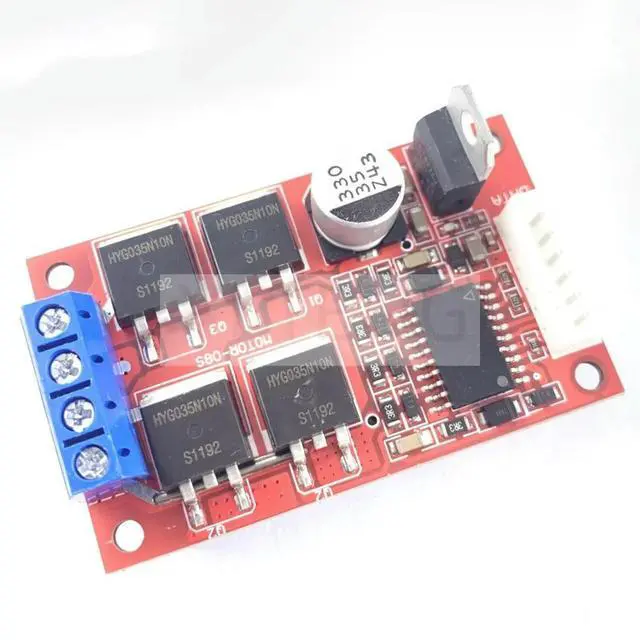 Alt view image 3 of 3 - The 450W high-power DC motor drive board module controller can perform full PWM forward and reverse braking at 12V, 24V and 36V