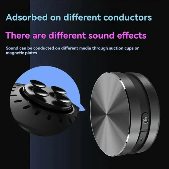 Alt view image 2 of 3 - Bone Conduction Resonance Speaker Stereo Bass Sound Waterproof Bathroom Shower Music Player