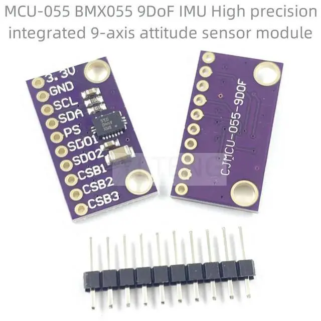 Main image of (1Pcs) MCU-055 BMX055 9DoF IMU High precision integrated 9-axis attitude sensor module replaces MPU9250