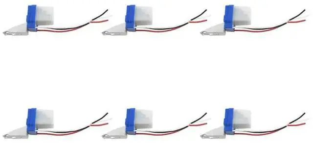 Main image of 6X AC DC 12V 10A Automatic Lamp Twilight Switch Light Sensor Twilight Switch