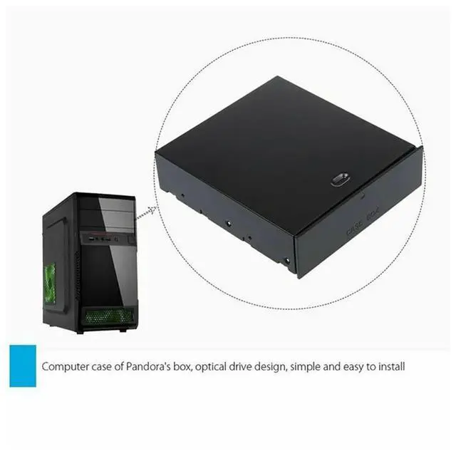 Alt view image 2 of 3 - Desktop Box Organizer Drawer Optical Drives 5.25Inch Front Panel Holders & Racks For Desktop PC Comput