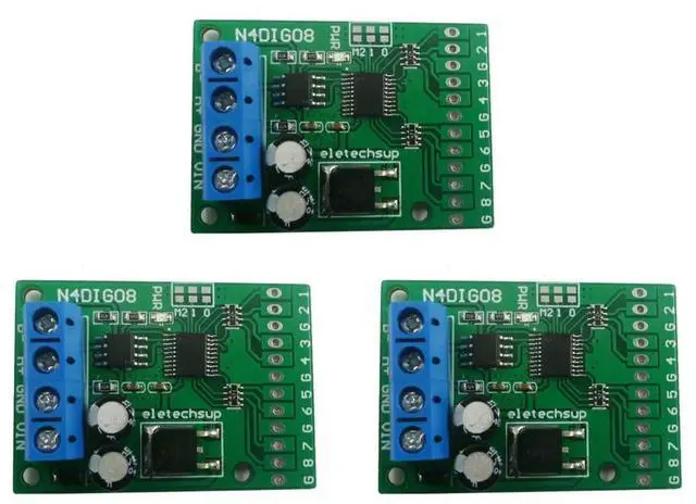 Main image of 3X 8Ch Input/Output Digital Switch TTL Lvttl CMOS RS485 IO Control Module Modbus Rtu Board For PLC Relay, (No Pin)