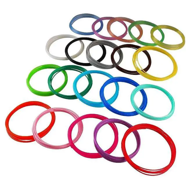 Alt view image 2 of 3 - 3D Pen Filament Refills 10M 1.75 Mm Multi-Type PLA Filament 20 Colors, For Art And Kids, Compatible With Most 3D Pens