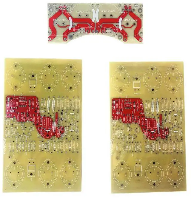 Main image of Nvarcher QUAD606 gold seal version power board and amplifier PCBs