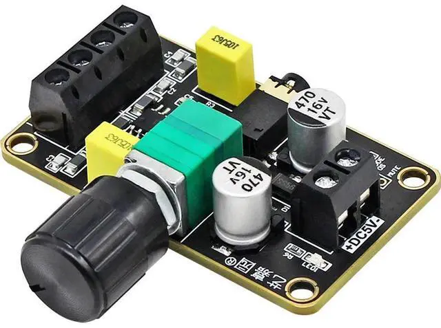 Main image of D-class PAM8406 digital amplifier board DIY small speaker 5W+5W dual channel stereo 5V power amplification module