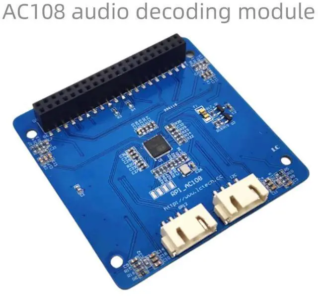 Main image of AC108 Audio Decoder Module Voice Sound Recognize Board I2C IIC Interface 3.3V/5V For Raspberry Pi ZERO/ZERO W/2B/3B/3B+/4