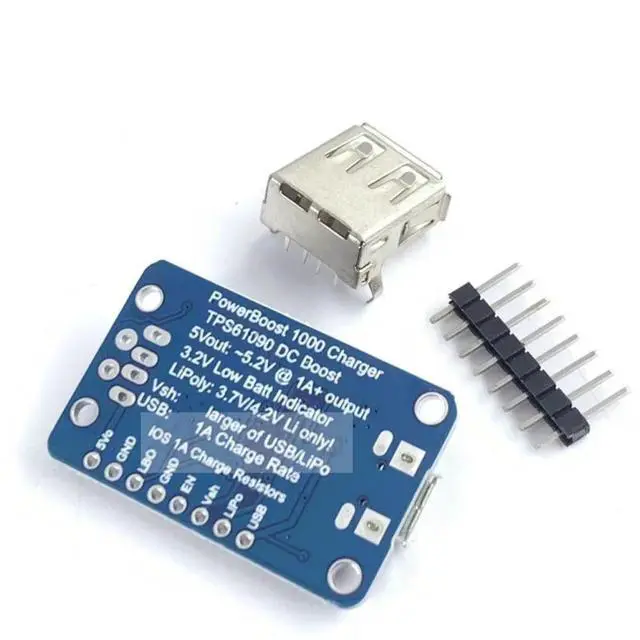 Alt view image 2 of 3 - PowerBoost 1000 lithium Charger Rechargeable 5V Lipo USB Boost