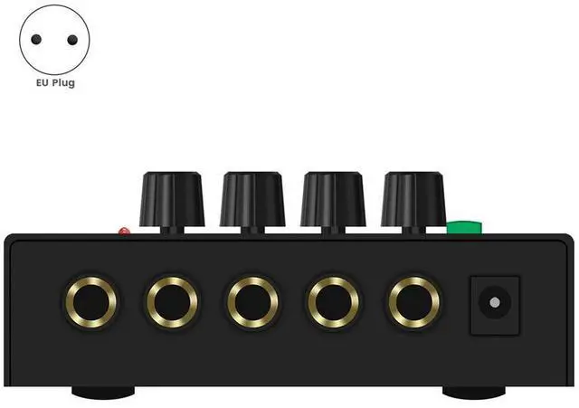 Main image of LQ-02 MINI Stereo Headphone Amplifier Audio Amplifier Four Channels Stereo/MONO Separate Knob Control EU-Plug