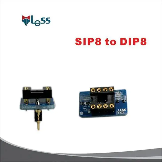Alt view image 3 of 3 - SIP8 TO DIP8, Single Row 8 Operational Amplifier to Dual Row Operational Amplifier PCB