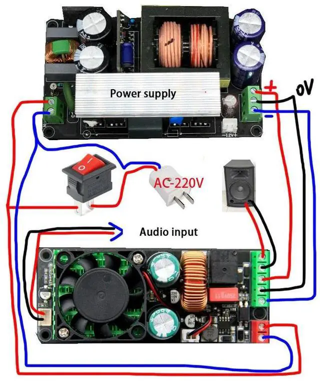 Alt view image 3 of 6 - Nvarcher HIFI Mono 500W Digital Amplifier Class D Audio moudle With Speaker Protection Better Than LM3886 IRS2092S