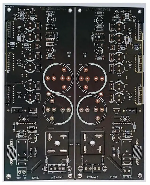 Main image of TDA7293V triple parallel high power, extremely high fever, no bottom noise, mirror symmetric PCB