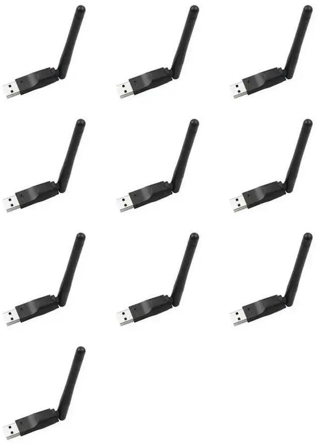 Main image of 10X MT7601 Chip 150Mbps USB Antenna 2.4Ghz Network Adapter Rotatable USB2.0 For Satellite Receiver