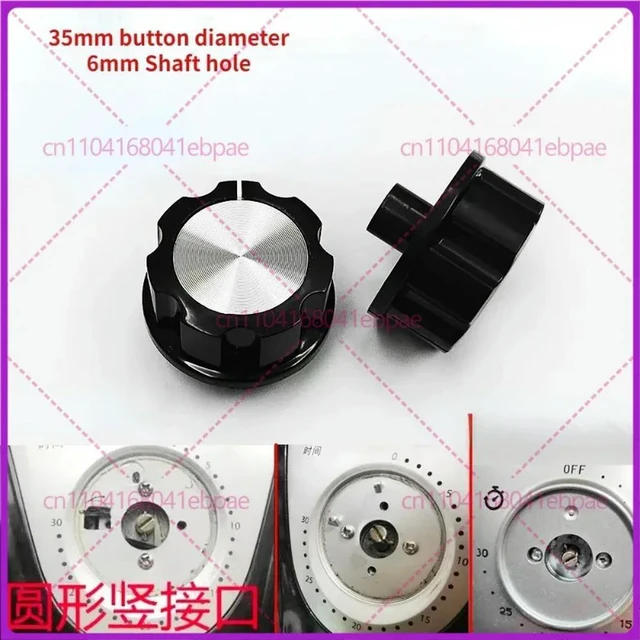 Alt view image 2 of 3 - 1Pcs 6mm round hole air fryer timing switch button accessories For Shanben Joyoung Bear Electric Deep Fryer Parts