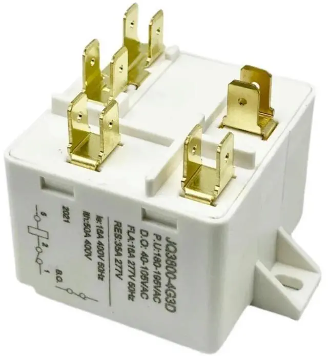 Main image of Replacement 5 Pin Relay Starter JQ3800-4G3D/ JQHR3800-4G3D For Air Conditioner Refrigerator Ice Maker Compressor Parts