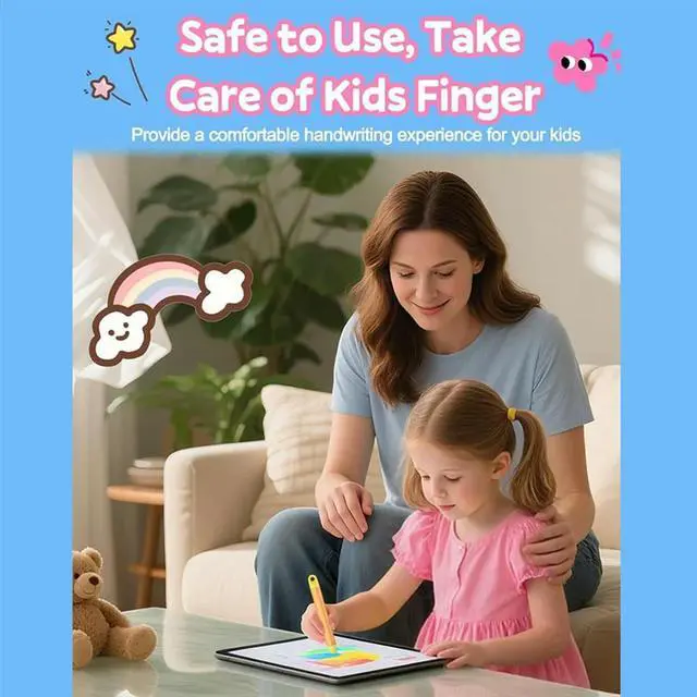 Alt view image 2 of 3 - For Kids Stylus Pen 3PCS Silicone Multifunctional Touch Screen Rubber Tip Kid-Friendly Safe Stylus Pen For Kids Tablet