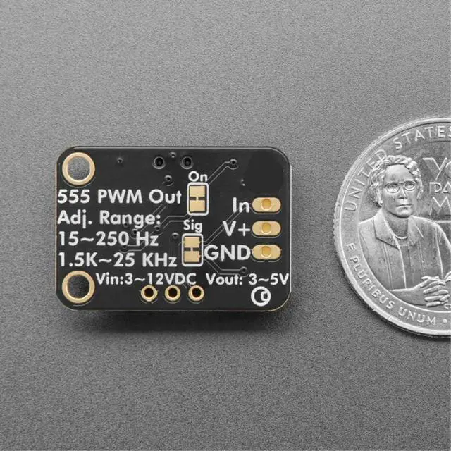 Alt view image 2 of 3 - 5963 Adafruit 555 PWM Output STEMMA - 1.5K~25 KHz or 1.5~250 Hz - STEMMA JST PH 2mm