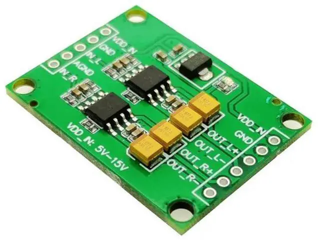 Alt view image 3 of 6 - Audio Single-Ended Analog Input to Differential Balanced Analog Output Module Conversion Board Differential