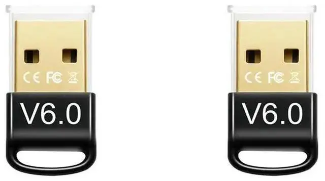 Main image of 2X USB Bluetooth 6.0 Adapter BLE Music Audio Receiver Transmitter For Bluetooth Speaker Keyboard Mouse Headphone Printer