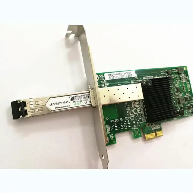 Main image of 82575PF-SFP PCIe x1 1G SFP Single-port Desktop Adapter PCI-E X1 Gigabit Fiber Optic Network Card NIC