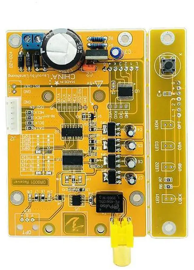 Main image of Nvarcher DIR9001 coaxial fiber receiving spdif to I2S support USB bluetooth card bit 96K/24