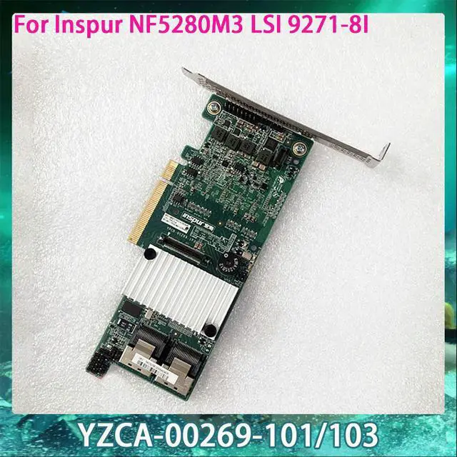 Alt view image 3 of 3 - NF5280M3 9271-8I SAS2208 YZCA-00269-101/103 1GB Cache RAID Array Card