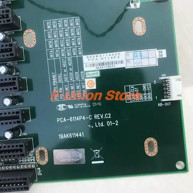 Alt view image 3 of 3 - Industrial Computer Base Plate PCA-6114P4-C REV: C2 Industrial Control Computer Backplane