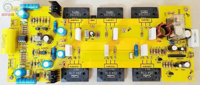 Alt view image 2 of 3 - 2PCS PCB Sanken 2SC2922/2SA1216 Class A HIFI Power Amplifier Board 30W*2 Stereo Audio