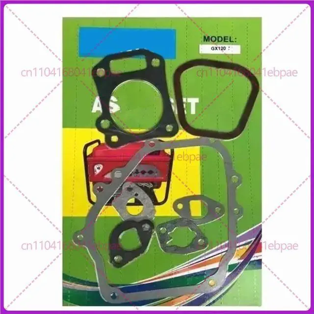 Main image of GX120 Full gasket set for GX110 GX120 engine motor cylinder crankcase muffler carburetor air filter intake complete seal gasket