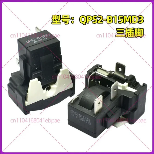 Main image of for Refrigerator Compressor Starter Protector QPS2-B15MG1 QPS2-B15MD3 QPS2-A15MG1 Starter 3 Insert