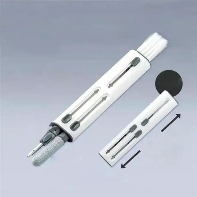 Alt view image 2 of 3 - Cleaner Kit 4-In-1 Cleaning Pen For Soft Brush, Flocking Sponge, l Tip For Earbuds, , Keyboard