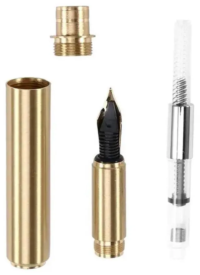 Alt view image 2 of 3 - 2X Woodturning Pen Kit With Refill Copper Turning Supplies For DIY Making Classroom Supplies, Teacher Student Gifts