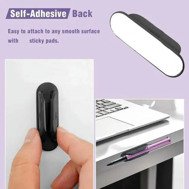 Alt view image 2 of 3 - Flexible For Walls Clipboards Silicone Pen Holder-10Pcs Office Essentials Accessories For Teachers Supplies Pencil Holder