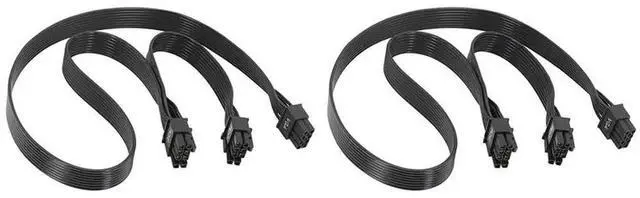 Main image of 2X PSU VGA 8Pin Male To Dual Pcie 8 (6+2) Pin Male PCIE GPU Power Cable For G1 G2 G3 G+ G5 G6 GT GA P2modular Power