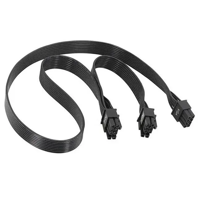 Alt view image 2 of 3 - 2X PSU VGA 8Pin Male To Dual Pcie 8 (6+2) Pin Male PCIE GPU Power Cable For G1 G2 G3 G+ G5 G6 GT GA P2modular Power