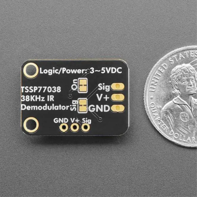 Alt view image 2 of 3 - 5940 TSSP77038 38KHz Infrared IR Demodulator Breakout - STEMMA JST PH 2mm for Adafruit
